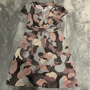 Gray and pink BCBG dress